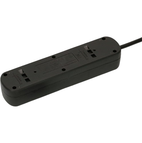 Max Hauri AG Max Hauri Basic Line Steckdosenleiste – 5× T13, 1,5 m, mit Schalter, Schwarz