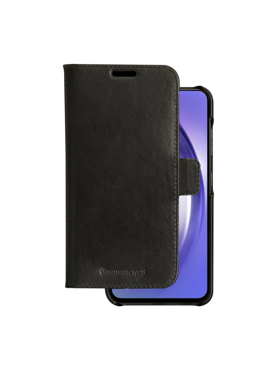 dbramante1928 Folio – für Samsung Galaxy A54, 3 Kartenfächer, Leder, schwarz, RFID-beständig