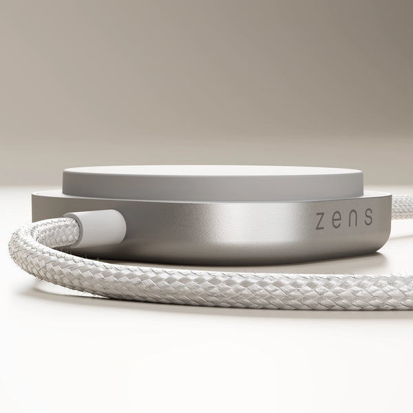 ZENS 2in1 Wireless Charger Pro 2 Kabelloses Ladegerät – Qi2 – USB‑C×2, Weiss