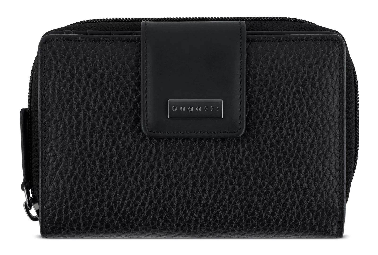 Bugatti cases Bugatti – Brieftasche Sina – Münzfach, Reissverschluss, 12 Kartentaschen – 137 × 95 × 30 mm – schwarz