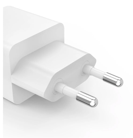 Hama 00201993 USB-Ladegerät 45 W – USB-C×1, USB-A×1 – PD, QC 3.0 – GaN, EU-Stecker (Typ C), Weiss