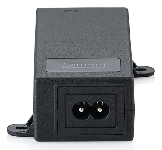 Digitus PoE-Injektor – Gigabit, IEEE 802.3bt PoE++ (4PPoE), 60 W, 2× RJ-45, bis 100 m, Schwarz