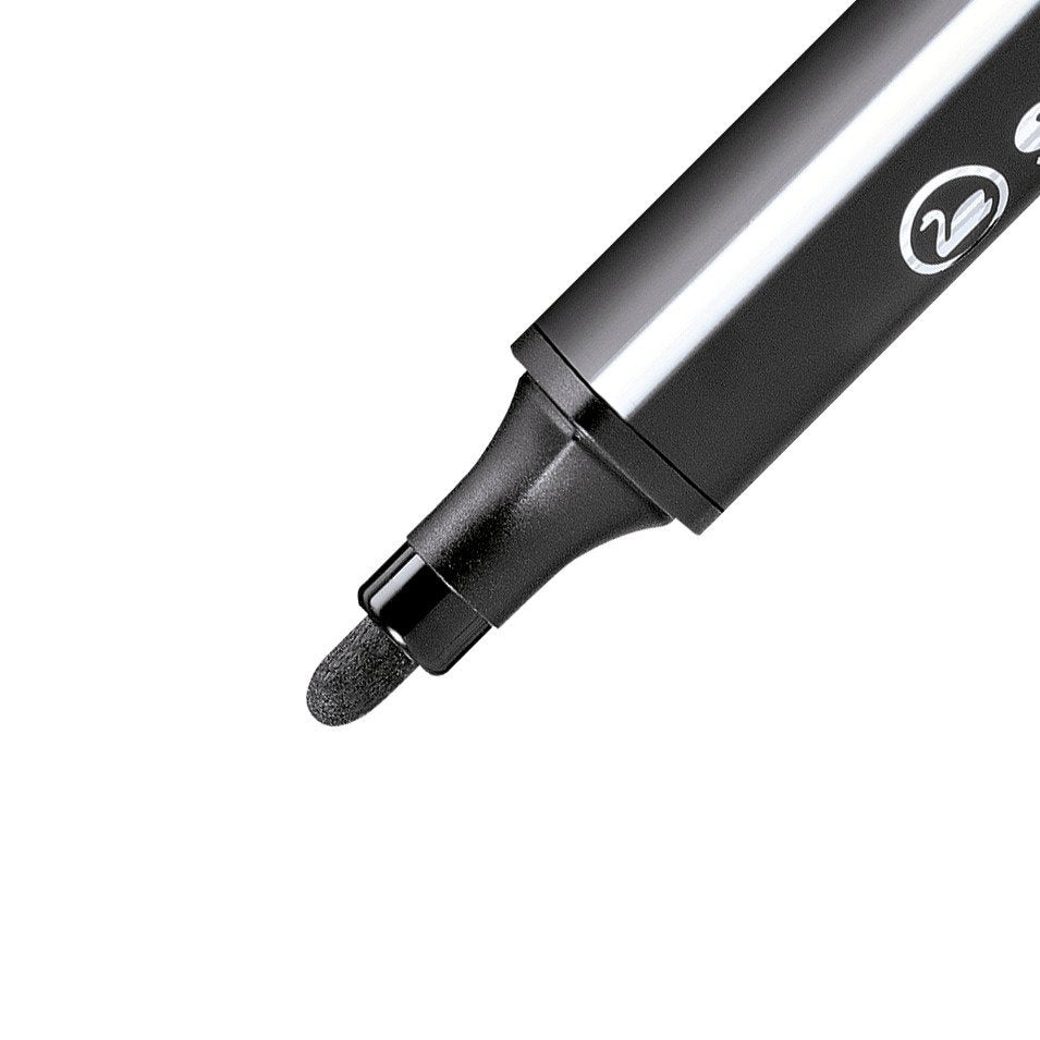 STABILO Trio Scribbi Filzstift – Rundspitze, 2 mm, wasservermalbar, schwarz
