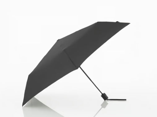 Knirps Taschenschirm U.200 HeatShield – Auf/Zu-Automatik, Ø 95 cm, L 26 cm – schwarz – windfest, UV-Schutz 50+