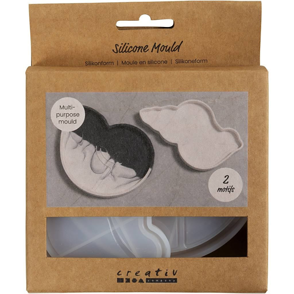 Creativ Company Giessform – Schneckenmuschel – Silikon – Höhe 6 mm – 2 Stück