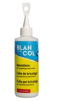 BLANCOL Bastelkleber – 200 g – weiss – trocknet transparent, auswaschbar – zum Basteln