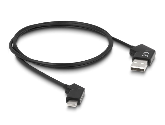 DeLOCK USB-A auf USB-C Kabel – USB 2.0 (480 Mbit/s) – 1,2 m – PD 60 W – Schwarz