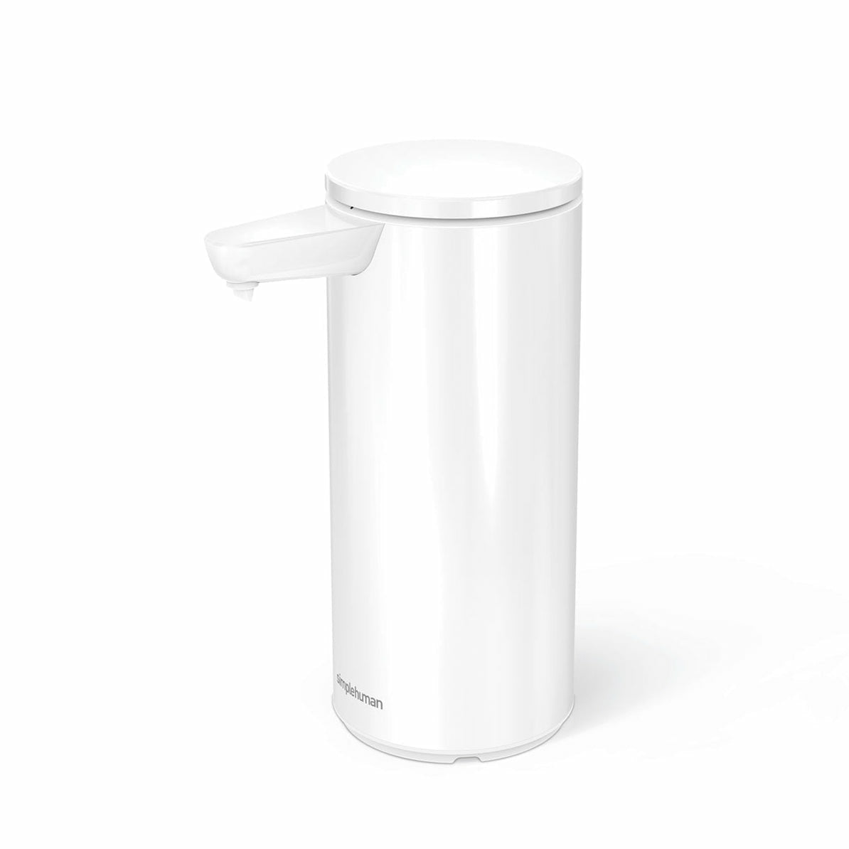 simplehuman Automatischer Seifenspender – Tisch – 266 ml, Weiss, Edelstahl
