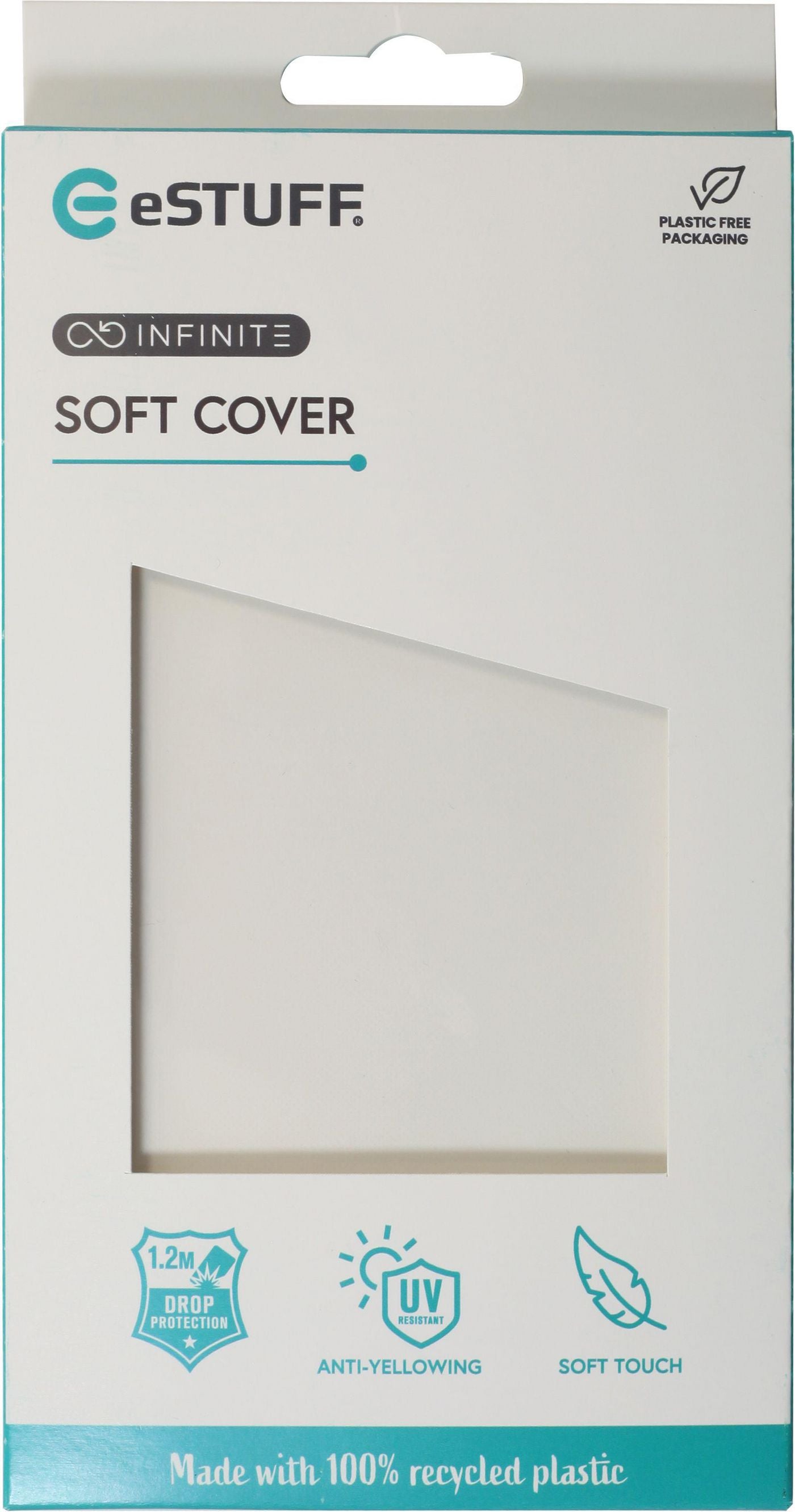 eSTUFF INFINITE (GRS) VIENNA Backcover – für Apple iPhone 13, TPU, Transparent, kabelloses Laden
