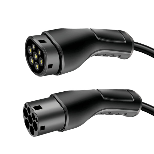 LogiLink Adapterkabel, Typ 2–Typ 2, 3-phasig 22 kW, 2,5 m, IP54/IP65 – Schwarz