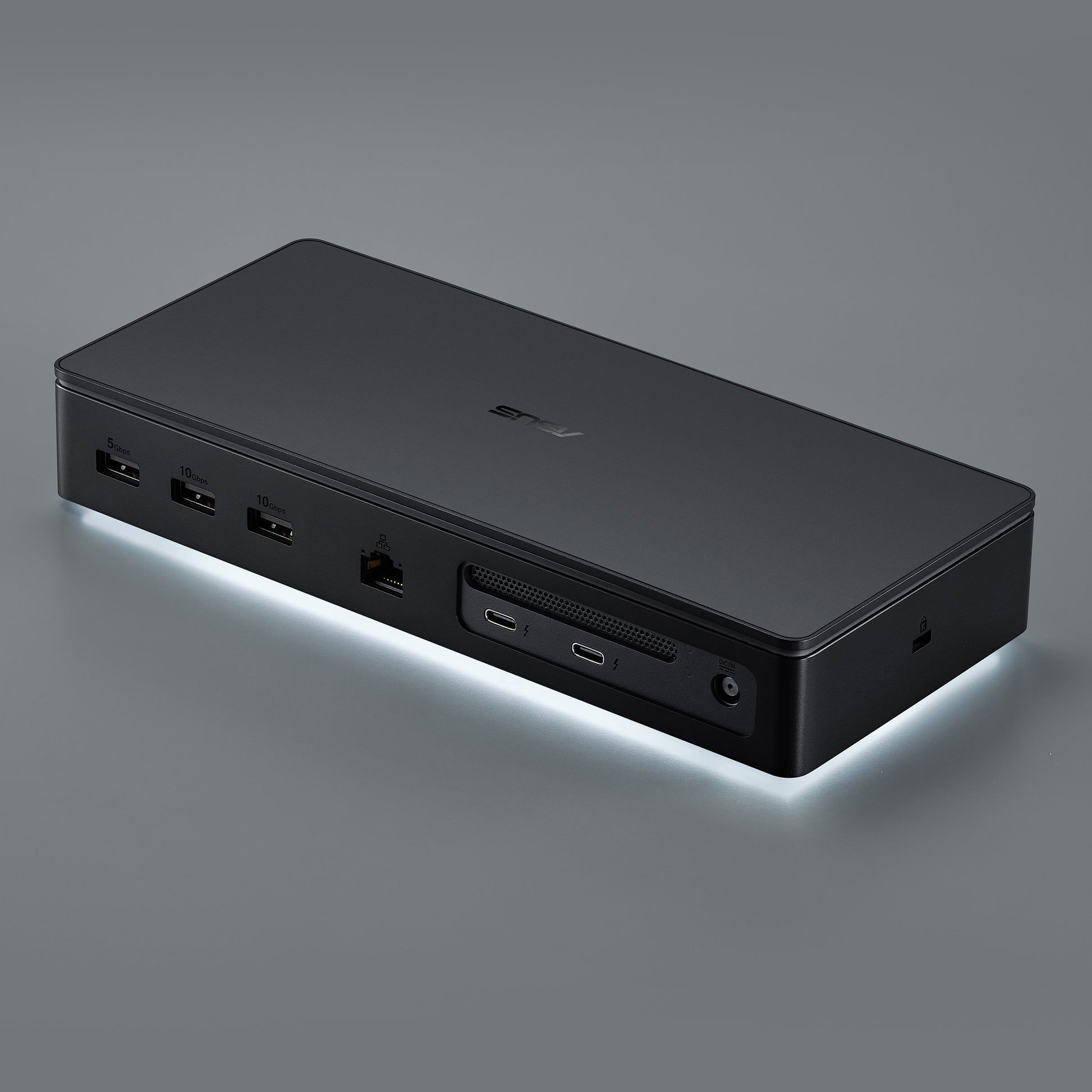 ASUS DC510 Thunderbolt-Hub – Thunderbolt 5, 4× USB-A, 140 W PD, 2,5GbE, SD/microSD, 3,5 mm Audio, TB5 × 3