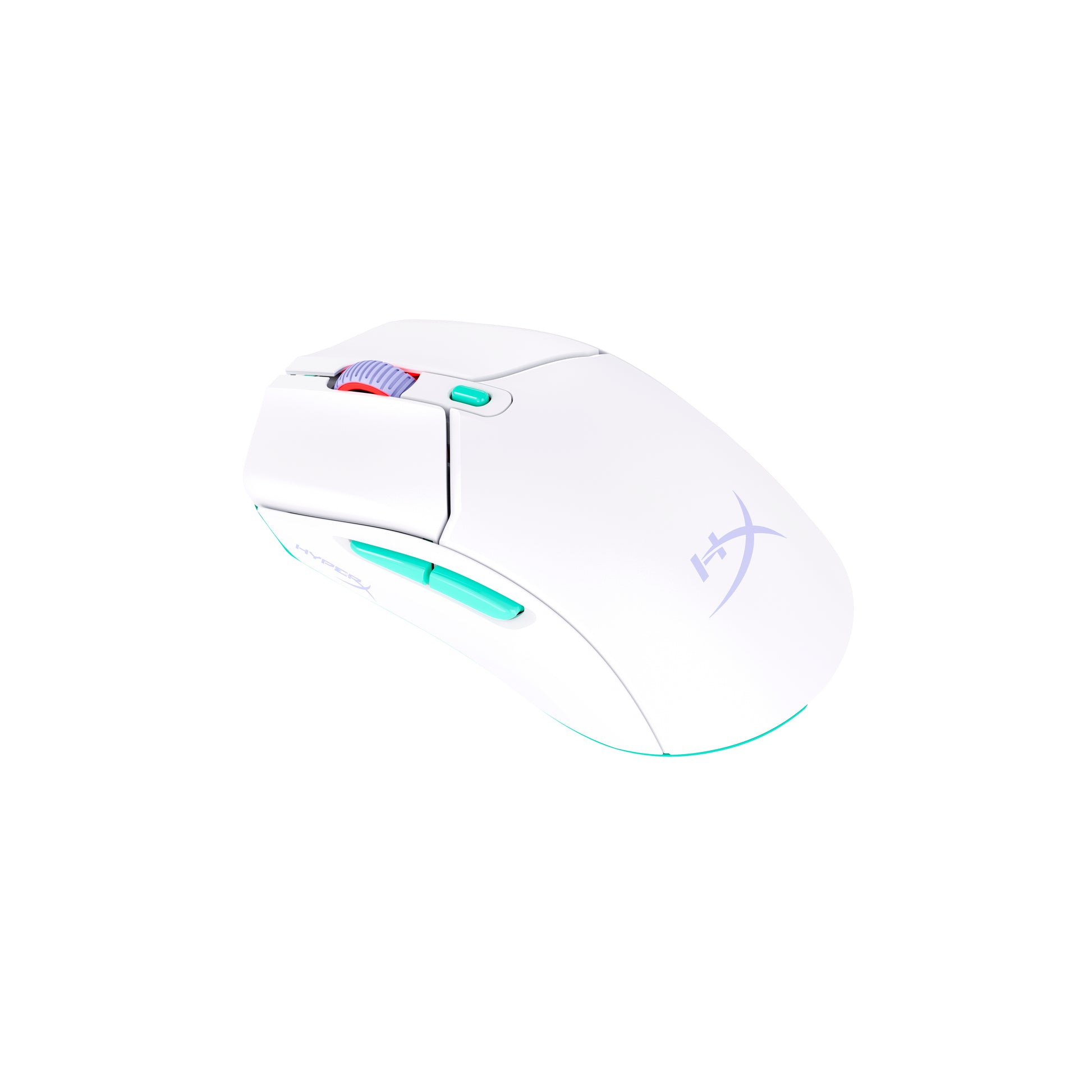 HyperX Pulsefire Haste 2 Core Gaming-Maus – kabellos, 1'000 Hz, 6 Tasten, für Rechtshänder, Beleuchtung, weiss