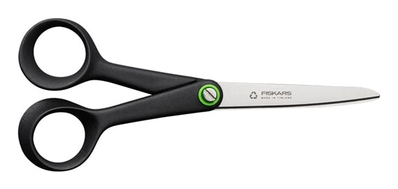Fiskars Schere 17,0 cm, für Rechtshänder – Edelstahl, ergonomischer Griff, Schwarz