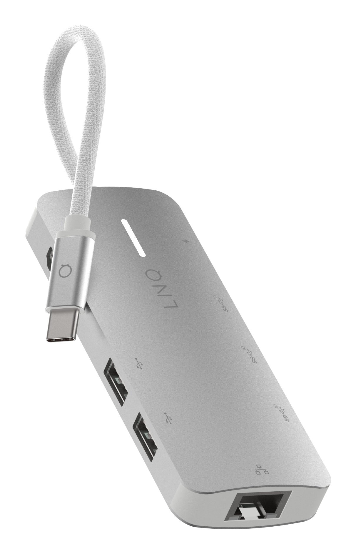 LINQ ProConnect 8in1 Dockingstation – USB-C, 1× HDMI, 1× USB-A, 3× USB-C, 140 W PD, 2,5GbE, für Windows/Mac