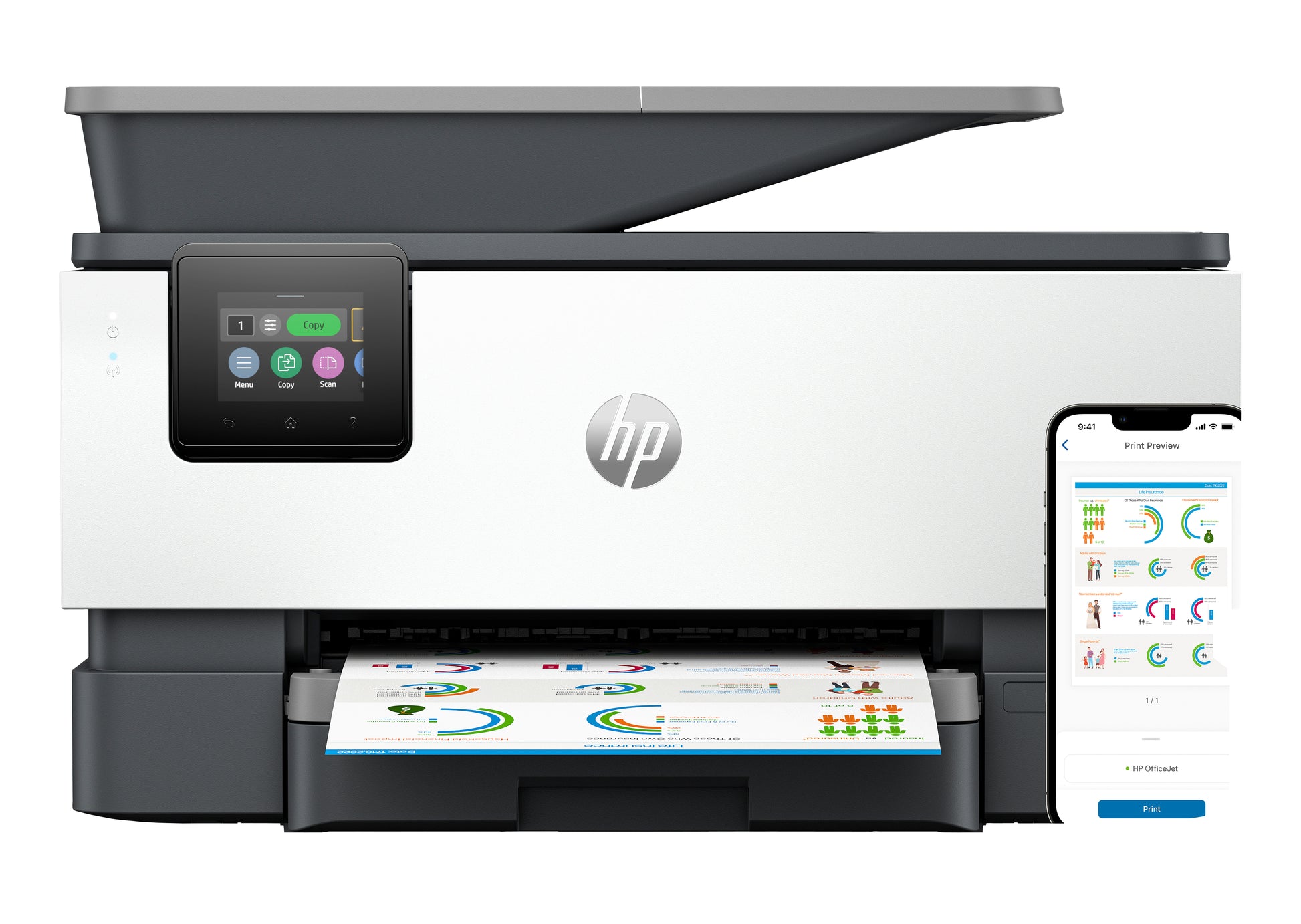 HP OFFICEJET PRO 9120E – Farbiger Tintenstrahl-MFP A4, 3-in-1