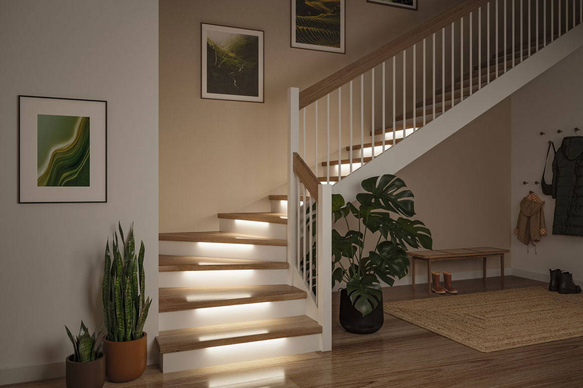 Paulmann LED-Strip/Leuchtstreifen 0,5 m – Warmweiss, 32 lm, 0,3 W – IP20 – 1 Stk. – Weiss, Kupfer