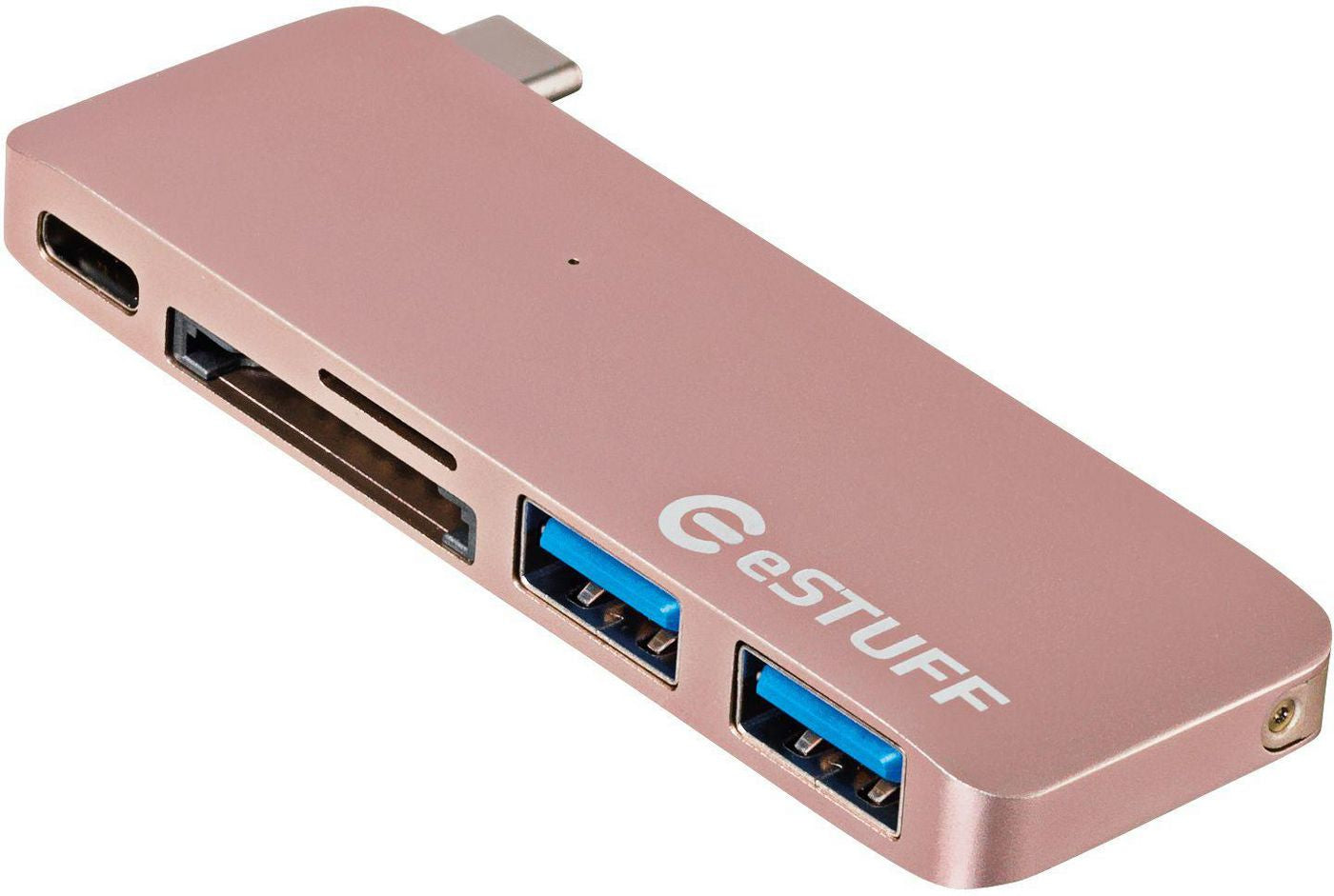 eSTUFF Allure USB-Hub – USB-C, 2× USB-A, 29 W PD, microSD