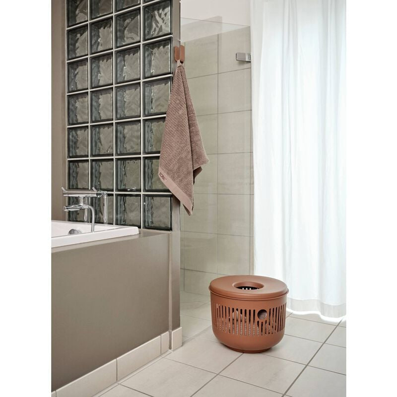 Zone Denmark Haken Ume – 3,4×3,5×8 cm, Aluminium, Wandmontiert, Terrakotta