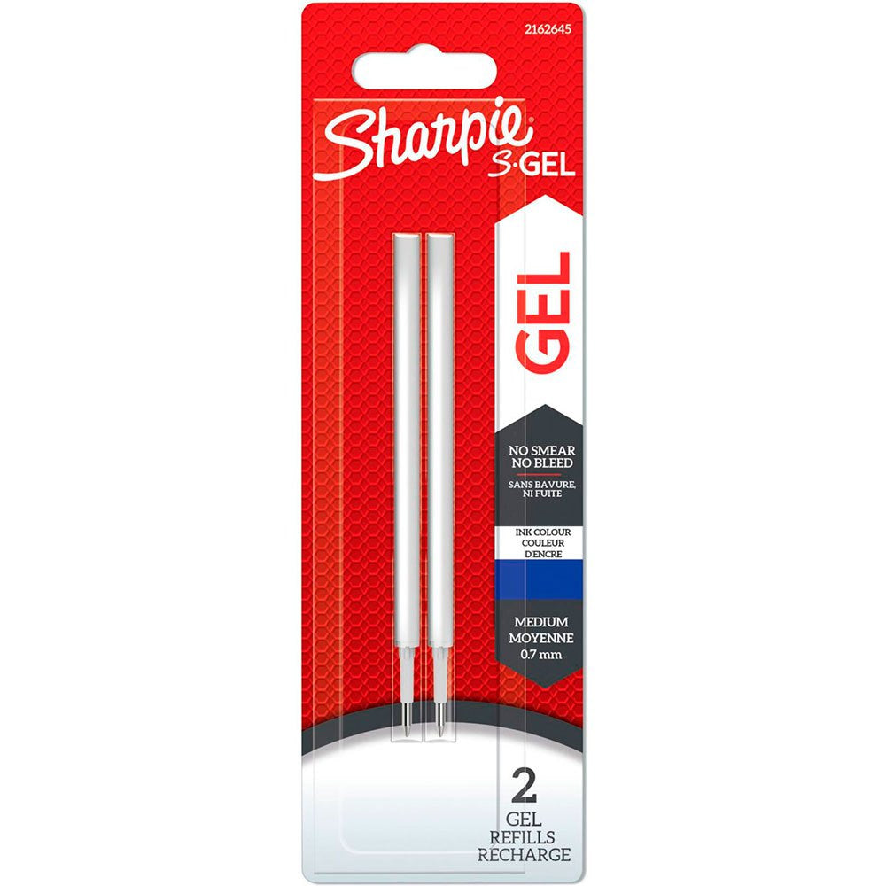 Sharpie Rollerpatrone – Blau, 0,7 mm (Mittel), für S-Gel, 2er-Pack