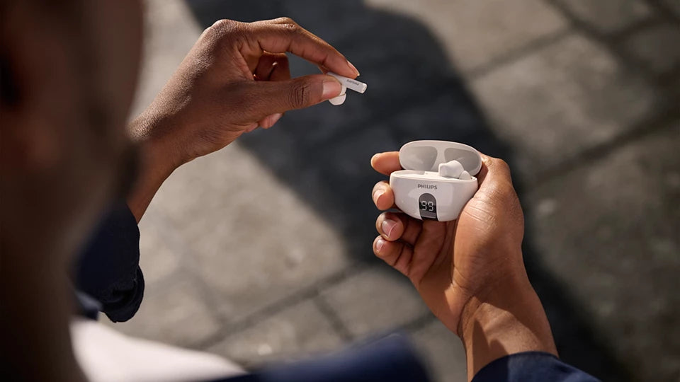 Philips TAT2520WT/00 – True Wireless In-Ear Kopfhörer – Bluetooth 5.4, ANC, IPX4 – Weiss – bis 19,5 h