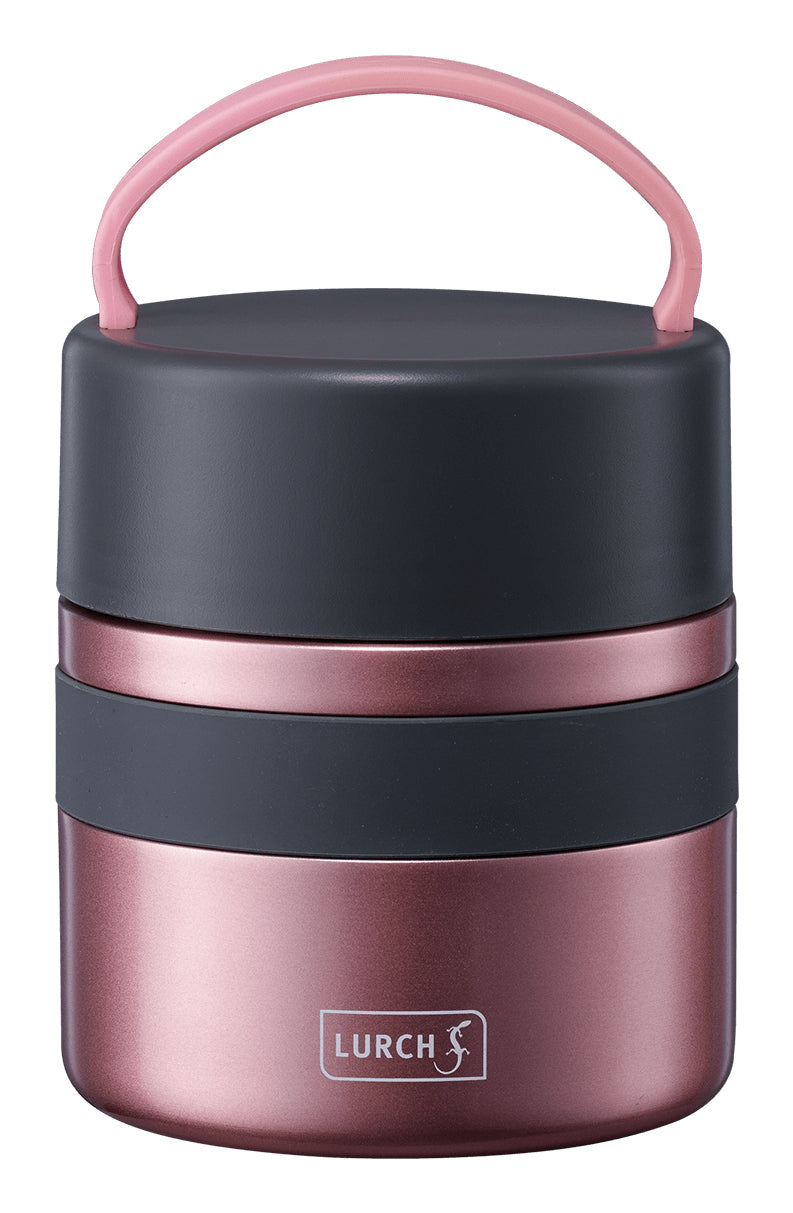 Lurch Iso-Pot 2.0 – Lunchbox 500 ml, Ø 11 × 14 cm, Edelstahl, Roségold, isoliert