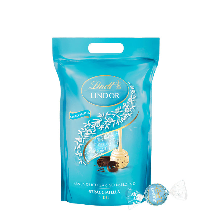 Lindt LINDOR Kugeln Stracciatella – Weiss, 1 kg