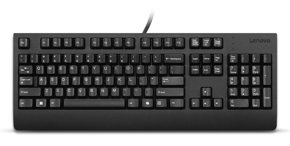 Lenovo Preferred Pro II – Tastatur – Membran – kabelgebunden – USB-A – schwarz