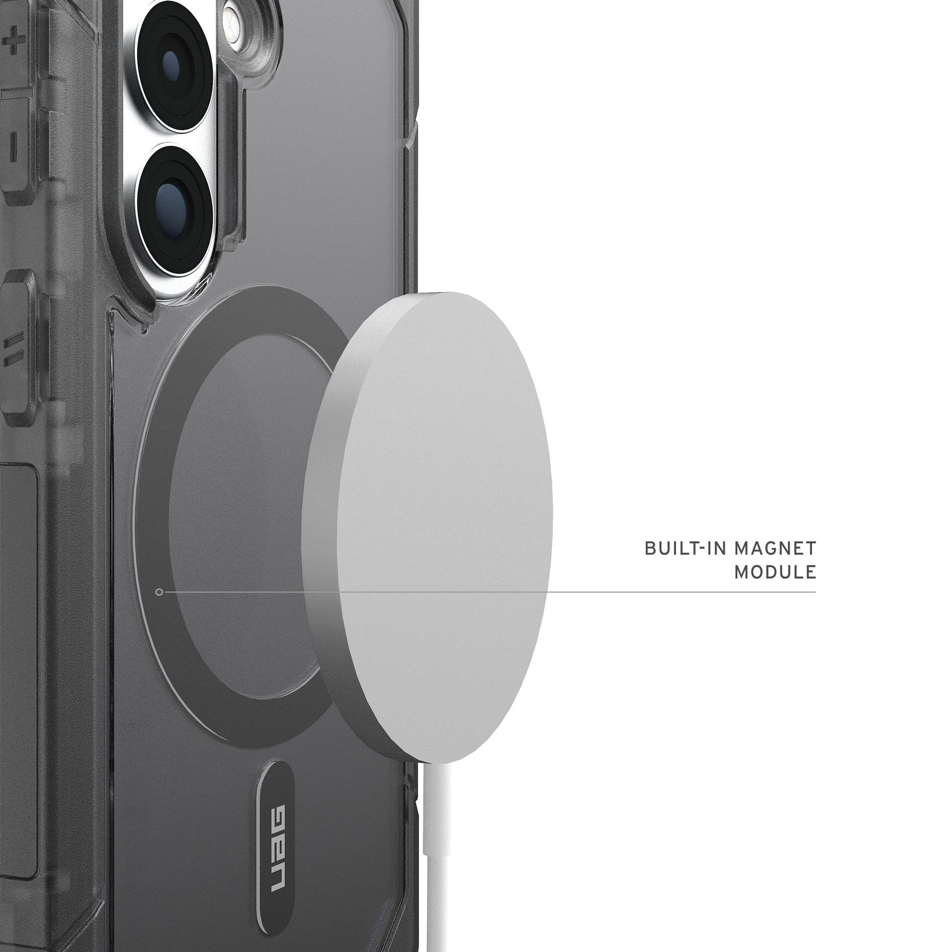 Urban Armor Gear UAG Trooper Backcover – für Samsung Galaxy S26, MagSafe, mit Ständer, Kunststoff, Grau