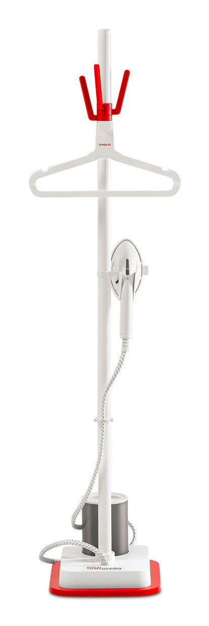 Polti Stand-Dampfglätter GSF80R – 36,5 cm × 30 cm × 184 cm, rot/weiss, vertikale Dampffunktion