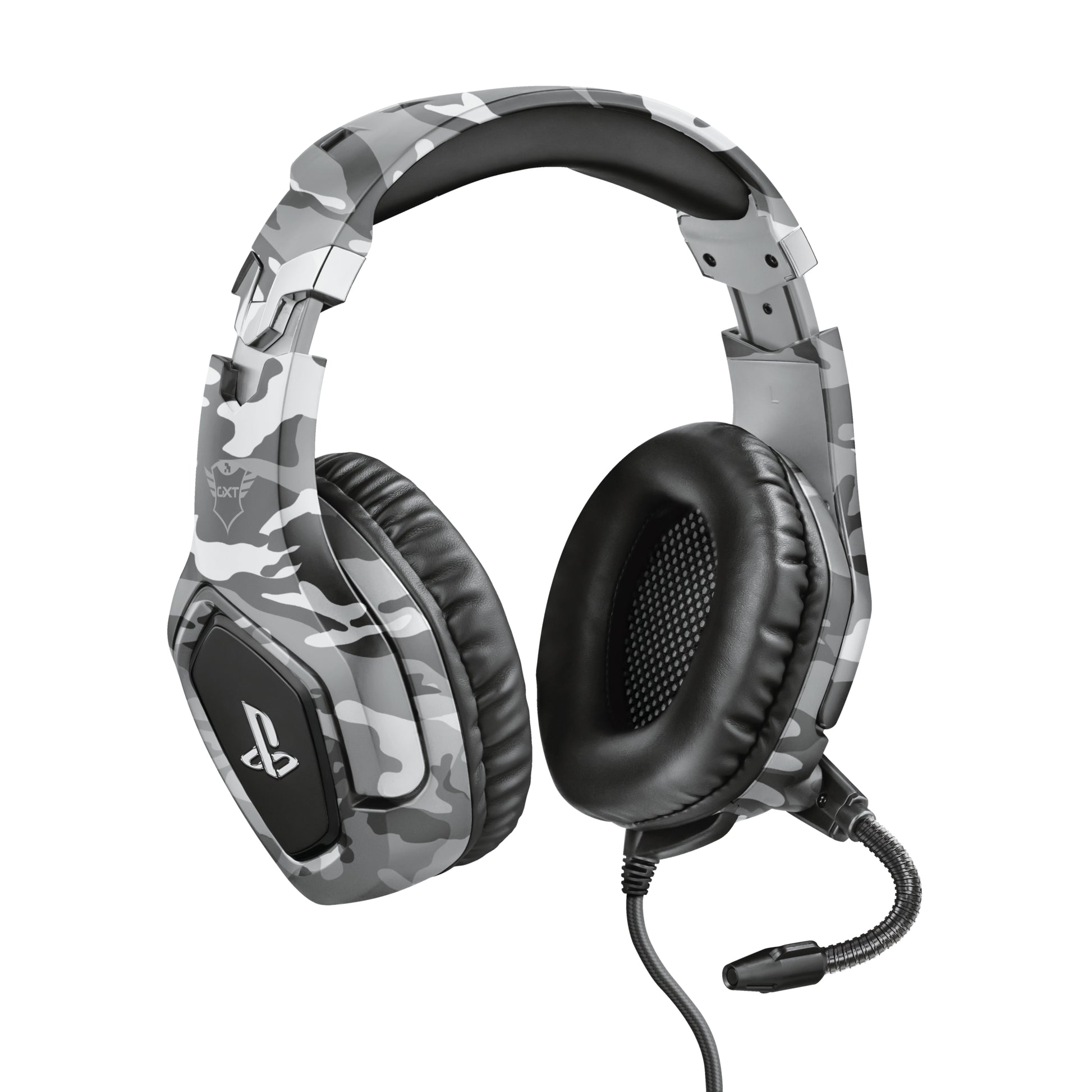 Trust GXT 488 Forze-G Gaming-Headset – Over-Ear, Stereo, Kabelgebunden, 3,5 mm Klinke, für PS4, Grau