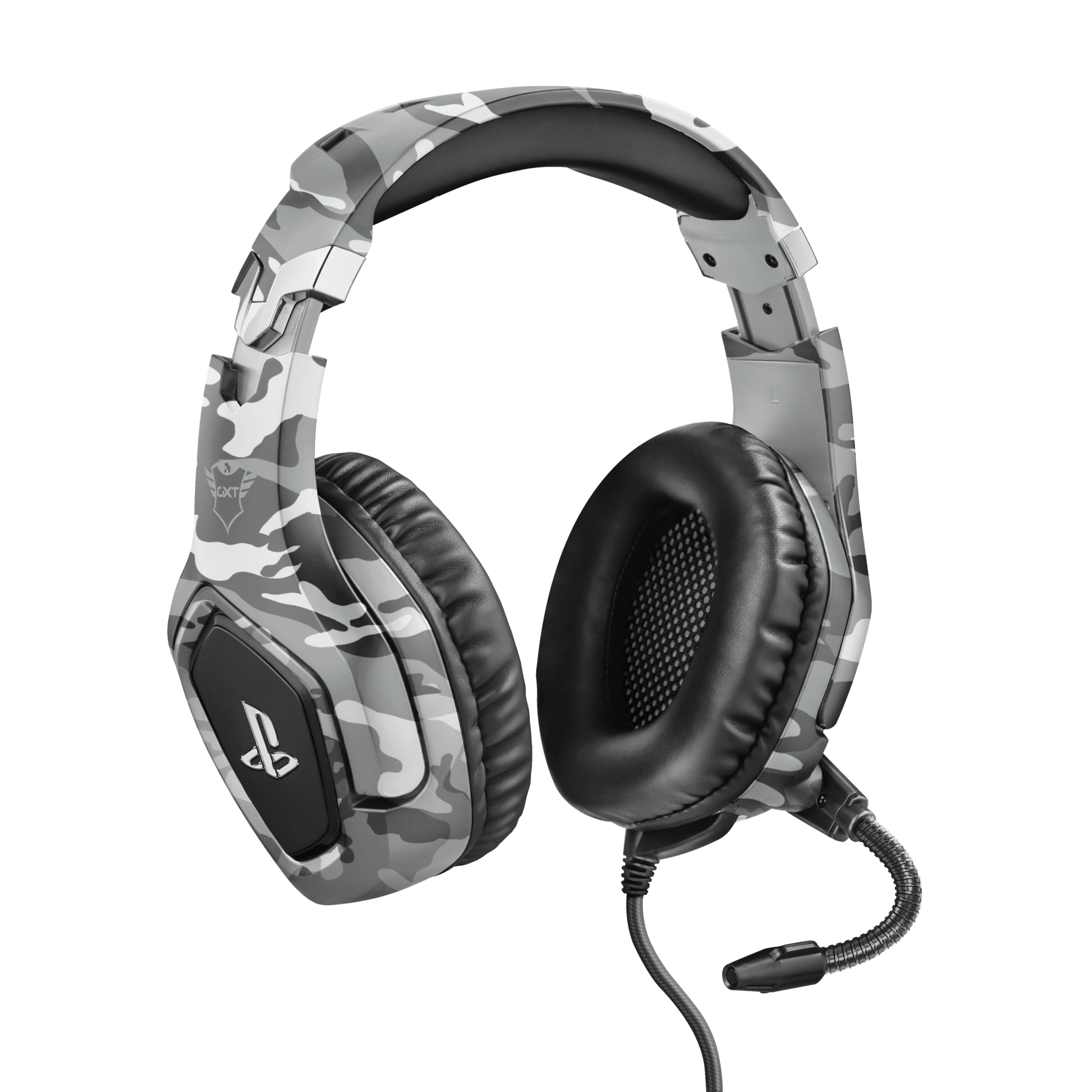 Trust GXT 488 Forze-G Gaming-Headset – Over-Ear, Stereo, Kabelgebunden, 3,5 mm Klinke, für PS4, Grau