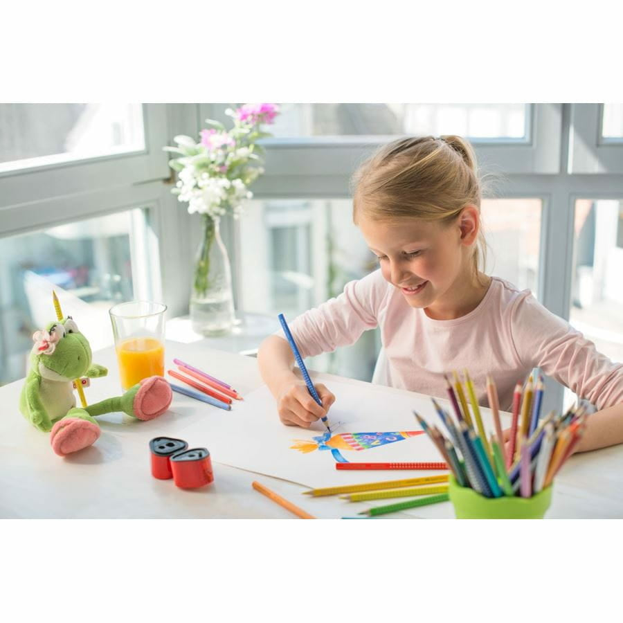 Faber-Castell Aquarellfarbstifte – 12 Farben, im Kartonetui, Ø 3 mm, dreikantig, FSC