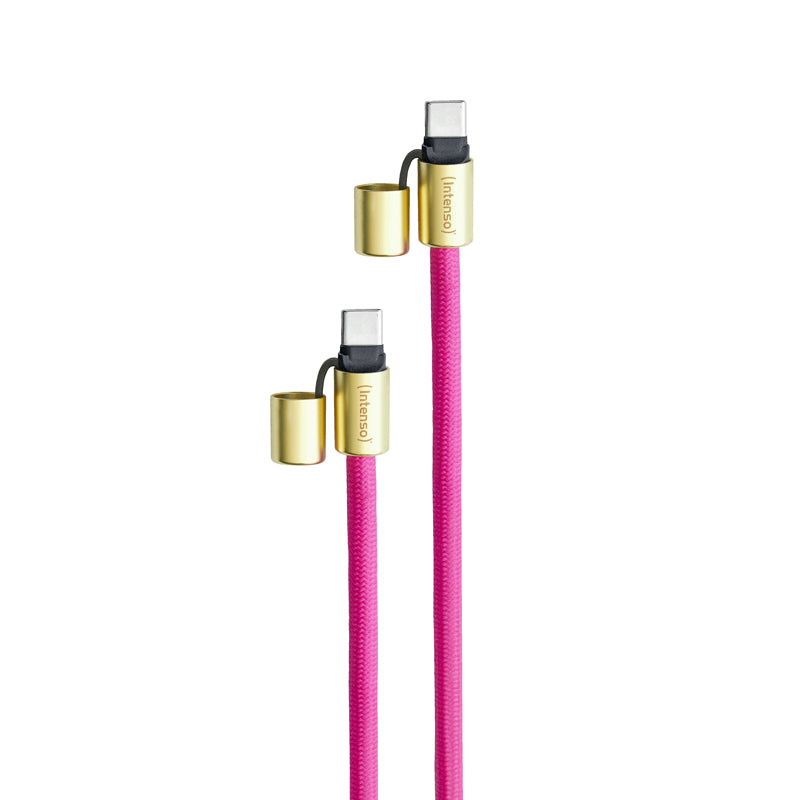Intenso Kabel – USB-C auf USB-C 1,65 m, PD 60 W, Schlüsselanhänger – für USB-C Geräte