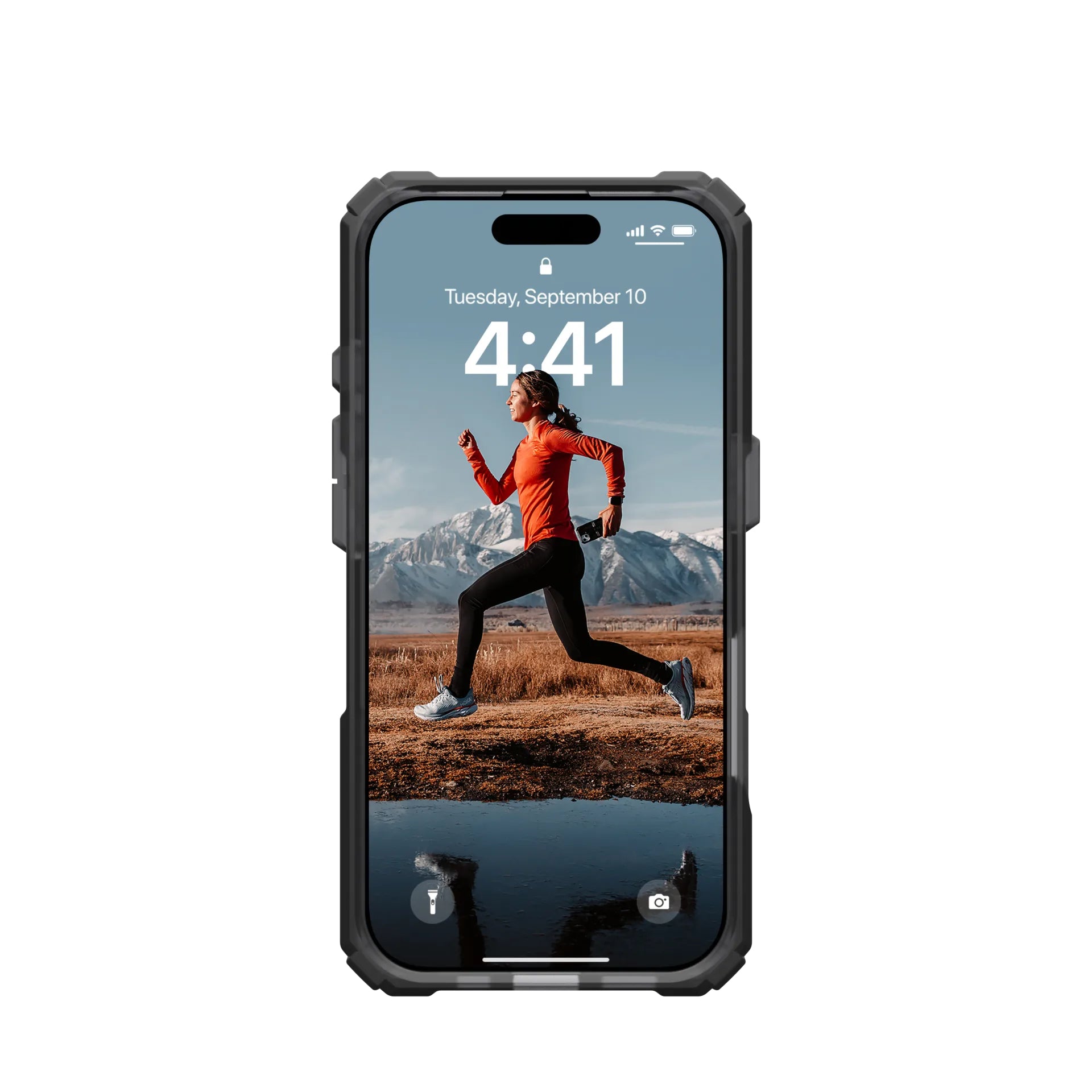 Urban Armor Gear Backcover – für Apple iPhone 16 Pro – Titan/transparent – TPU/PC – MagSafe-kompatibel