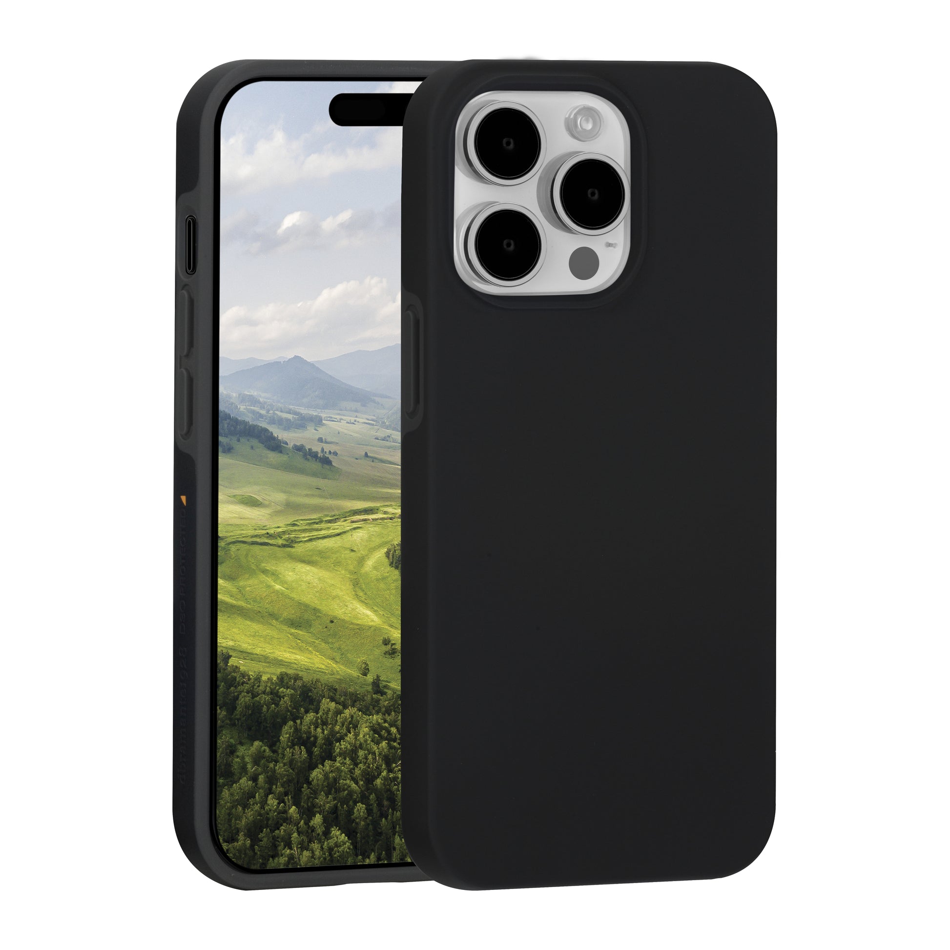 dbramante1928 Backcover – für Apple iPhone 15 Pro Max – schwarz – Recycling-Kunststoff – MagSafe-kompatibel