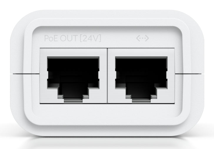Ubiquiti UACC Adapter PoE 24-12W PoE Adapter 12 W – 2,5 Gigabit Ethernet, RJ-45×2 – 24 V PoE – Weiss