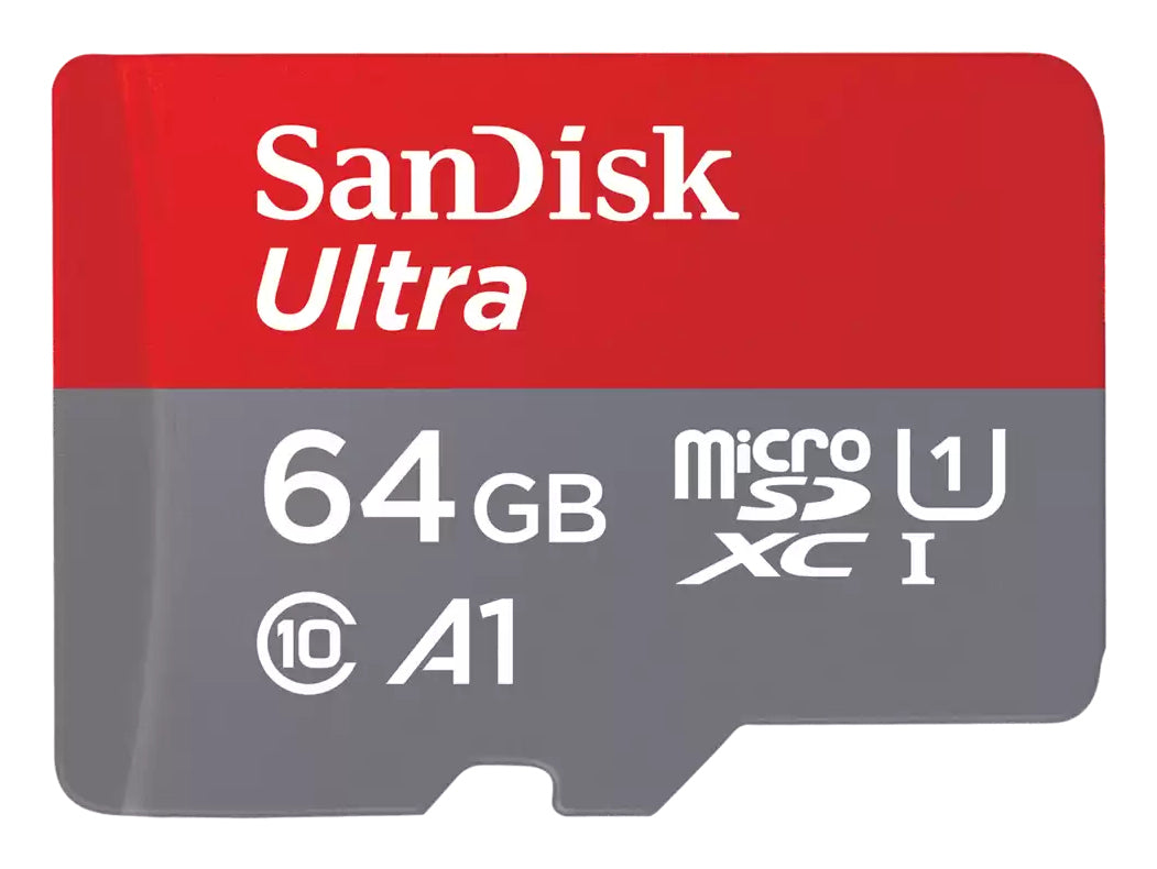 SanDisk Ultra microSDXC 64 GB – 140 MB/s, A1, Klasse 10, SD Adapter