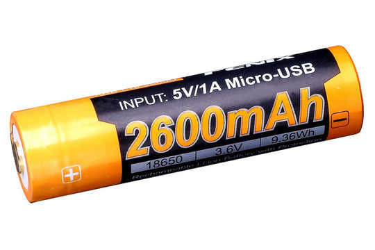 Fenix 18650 Akku, Li-Ion, 2600 mAh, 3,6 V – 1 Stk.