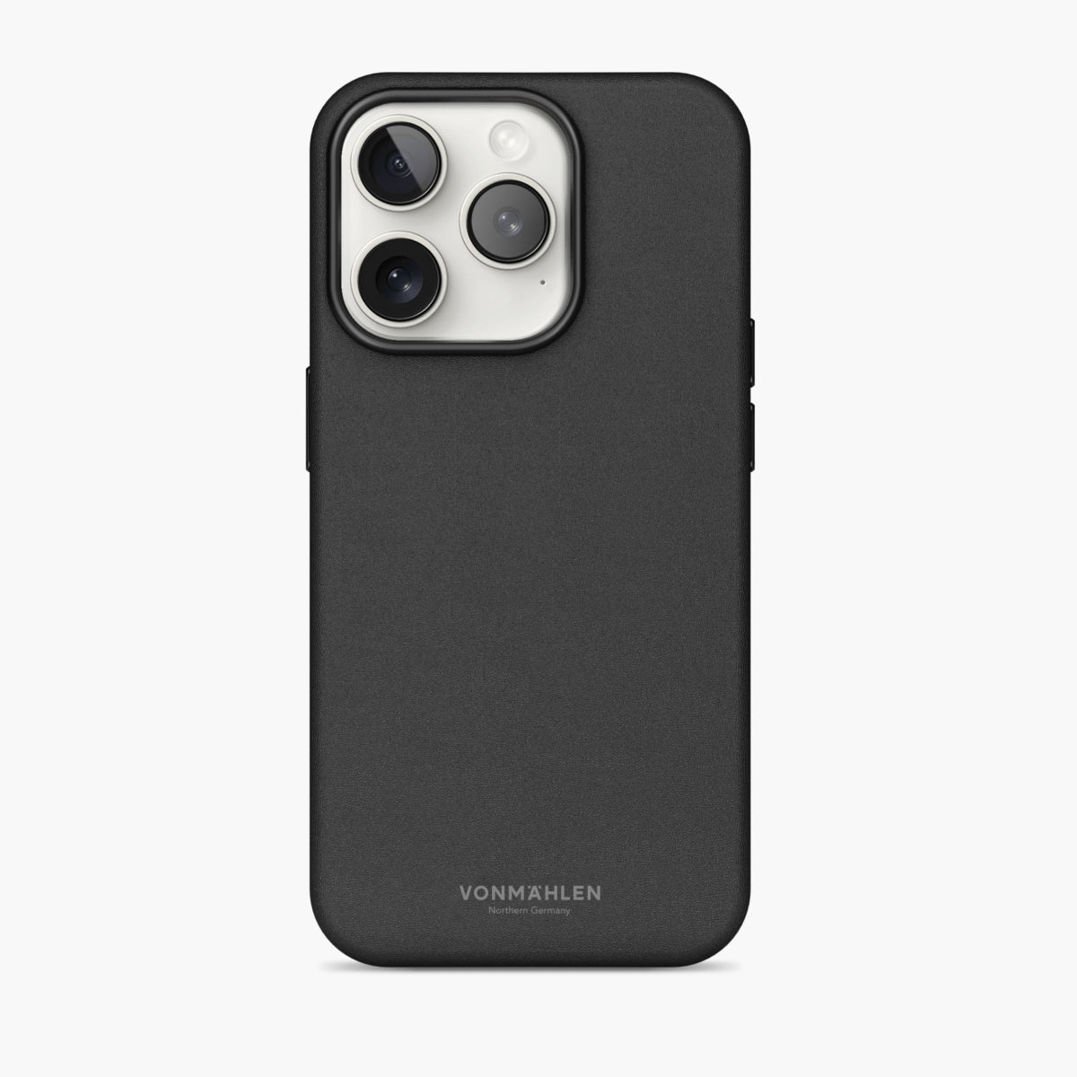 Vonmählen Backcover Like Leather – für Apple iPhone 16 Pro – schwarz – Leder – MagSafe-kompatibel