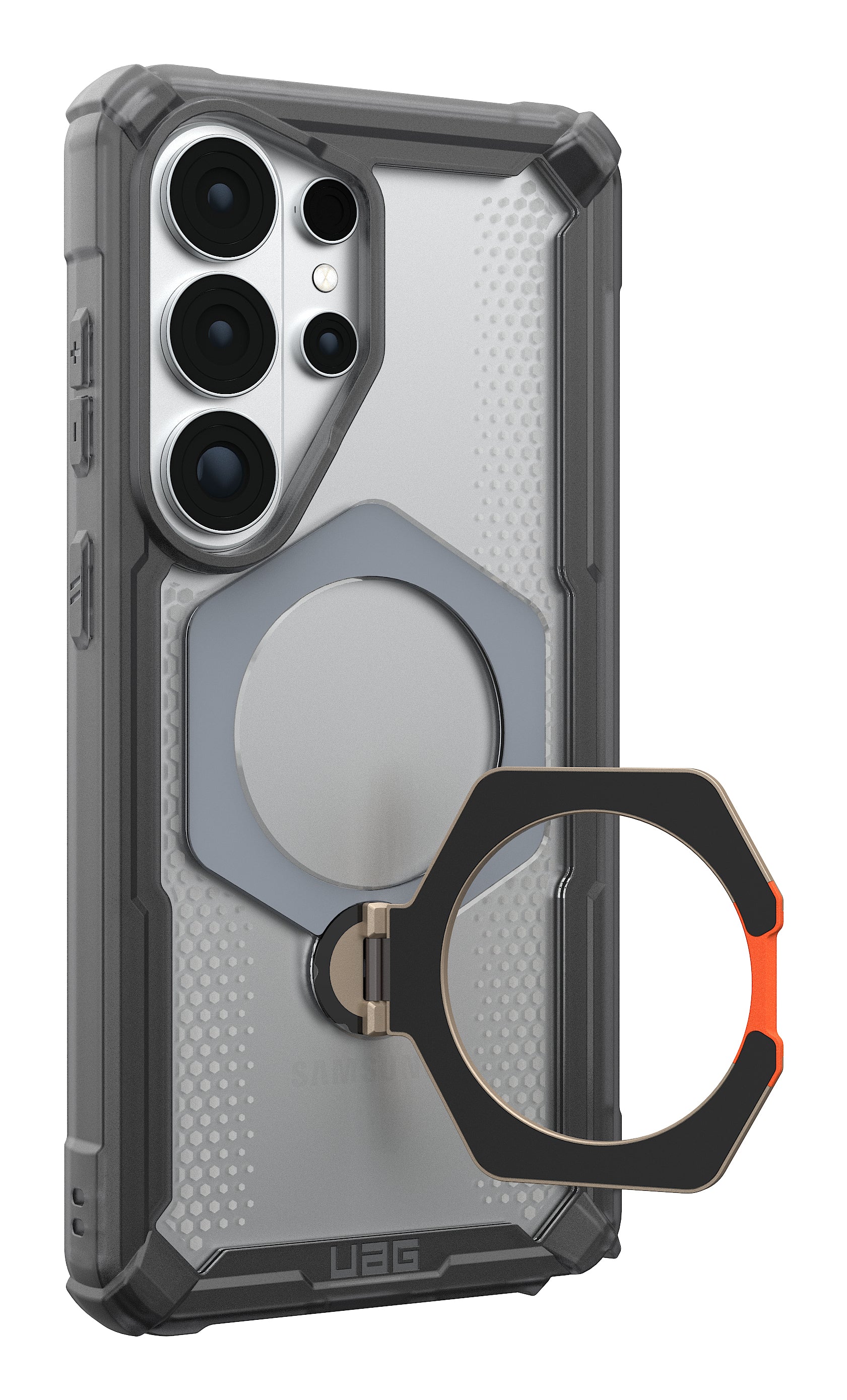 Urban Armor Gear UAG Plasma XTE 360 Backcover – für Samsung Galaxy S26 Ultra, MagSafe, mit Ständer, PC, Asche