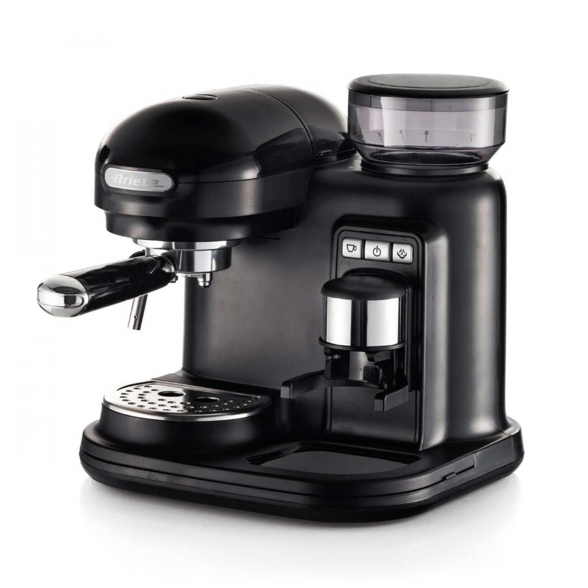 Ariete Espressomaschine ARI-1318-MOD-BK – 0,8 l Wassertank, 15 bar, 1080 W – Schwarz