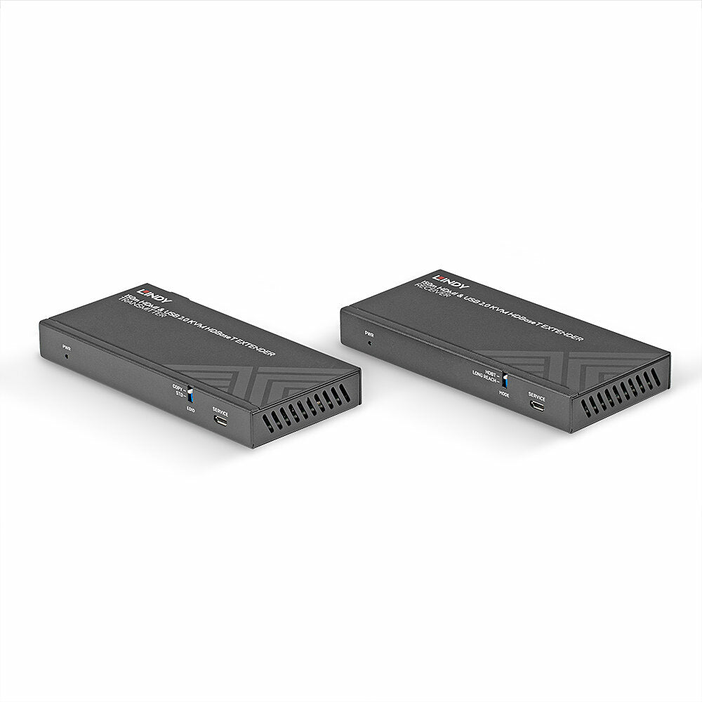Lindy HDMI/USB 2.0 KVM-Extender über Cat6 (HDBaseT), bis 150 m, 4K (3840 × 2160)