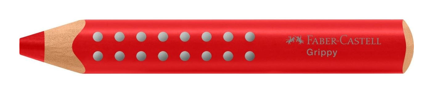 Faber-Castell Aquarellfarbstift Grippy – Jumbo, Dreikant, Einzelstift Erdbeerrot