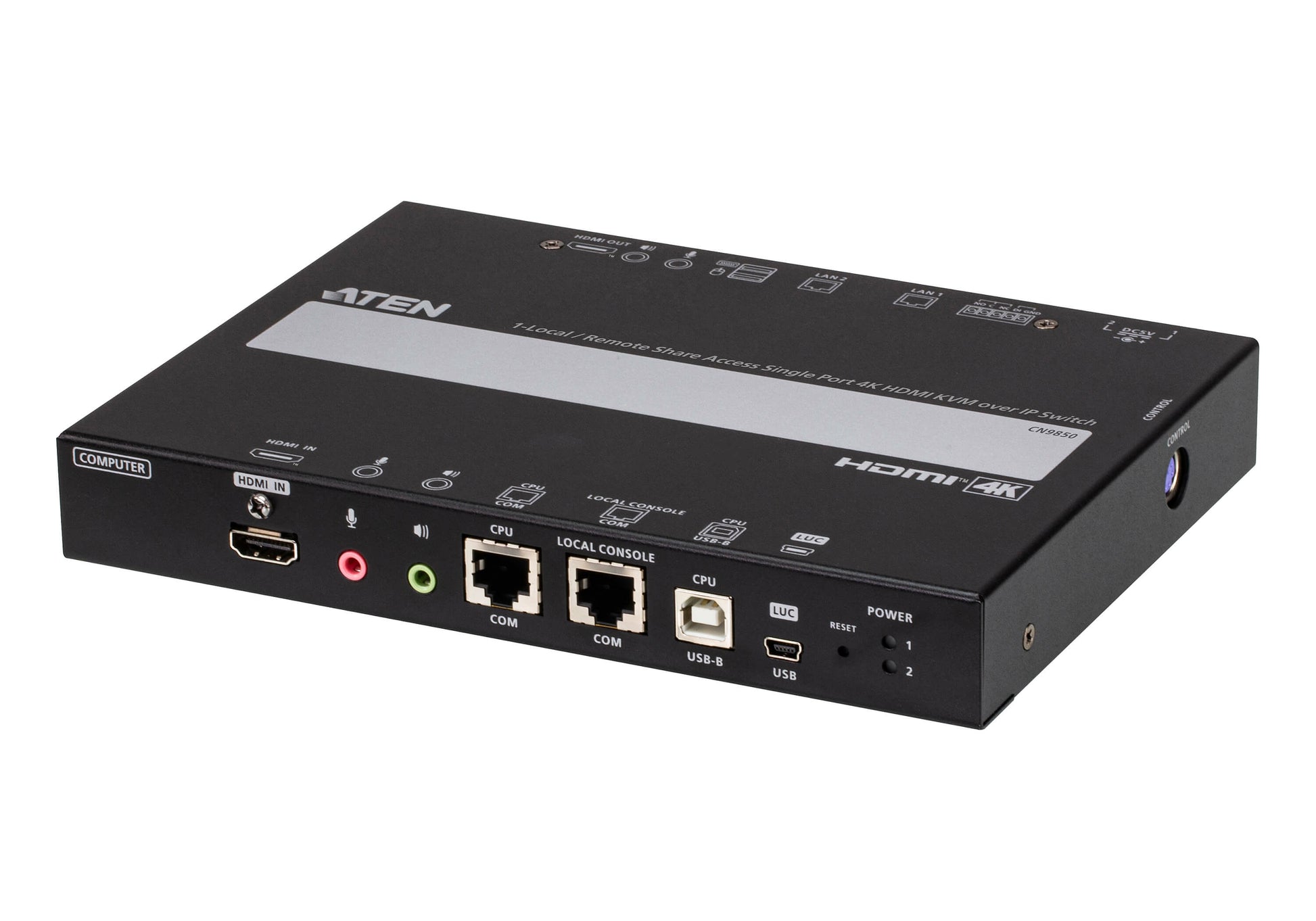 ATEN CN9850 – KVM-Switch, HDMI/USB 2.0, 4K (4096 × 2160), KVM über IP, RJ-45 1 Gbit/s