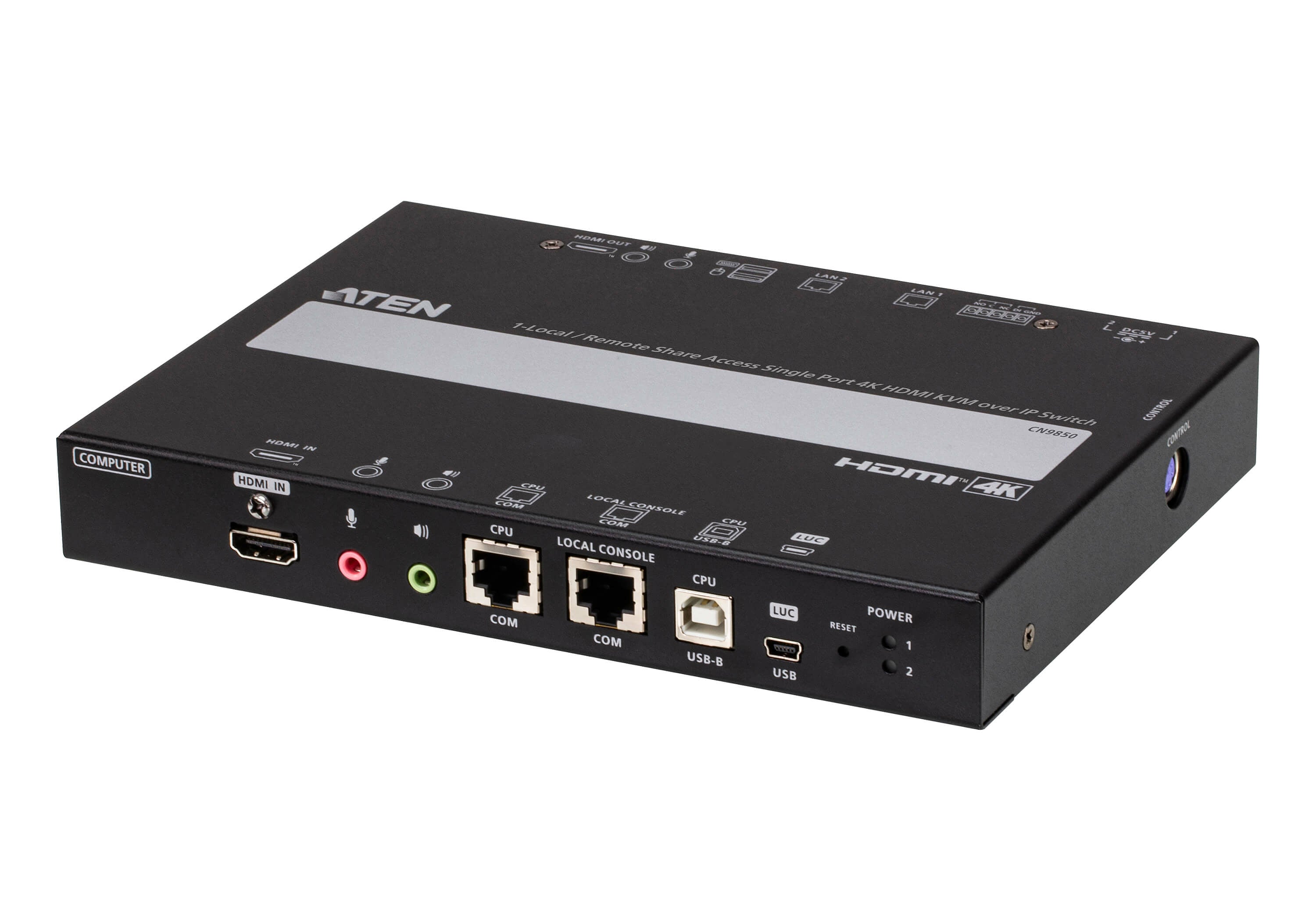 ATEN CN9850 – KVM-Switch, HDMI/USB 2.0, 4K (4096 × 2160), KVM über IP, RJ-45 1 Gbit/s