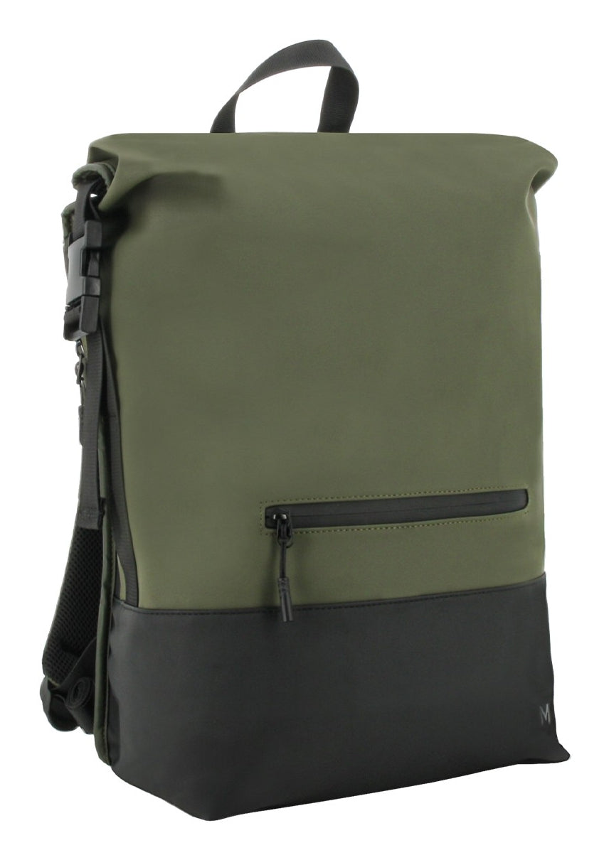 Mobilis Notebook-Rucksack bis 16" – 25 l – Khaki/Schwarz