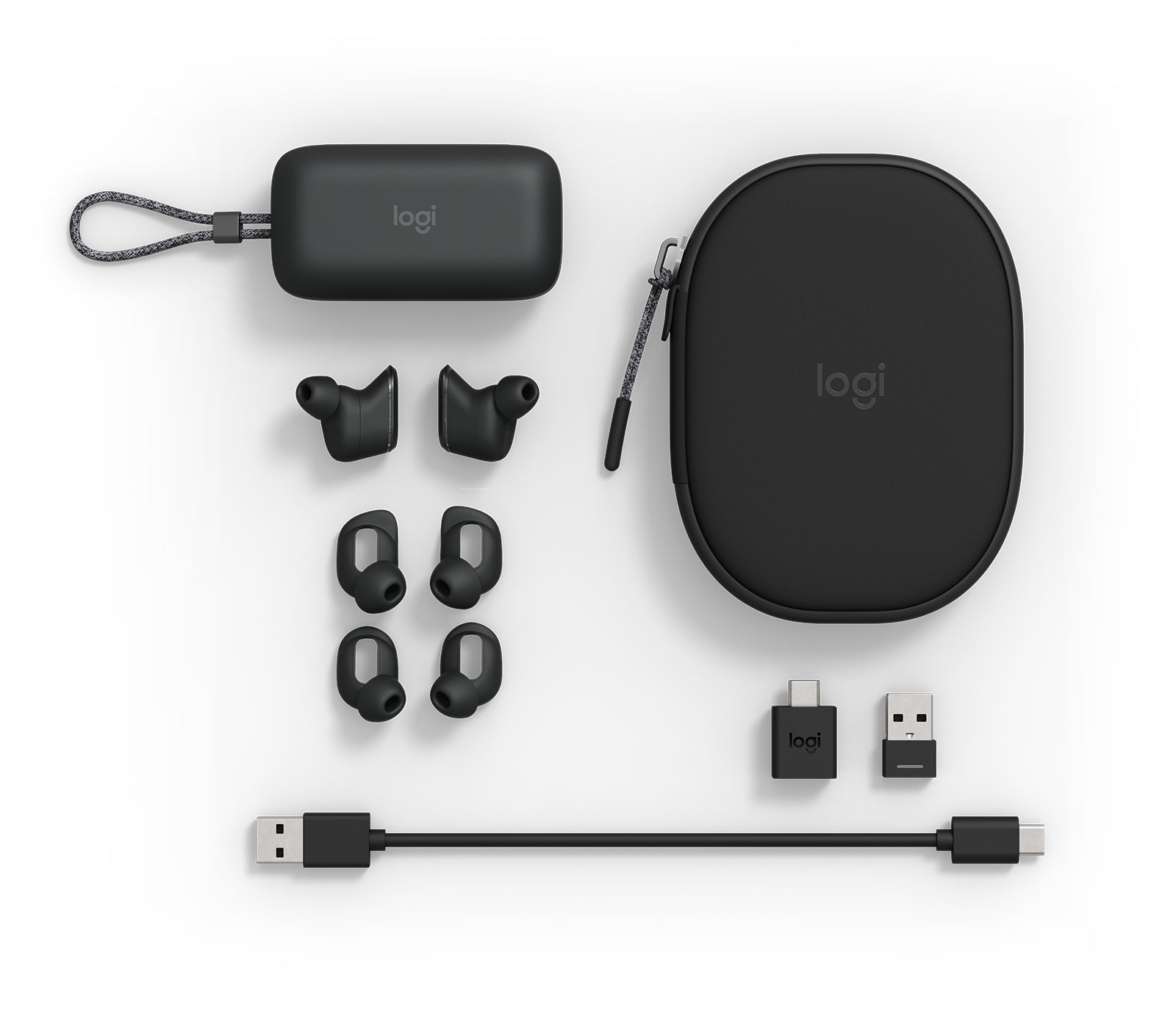 Logitech Zone True Wireless – True Wireless In-Ear Kopfhörer – Bluetooth – Graphit