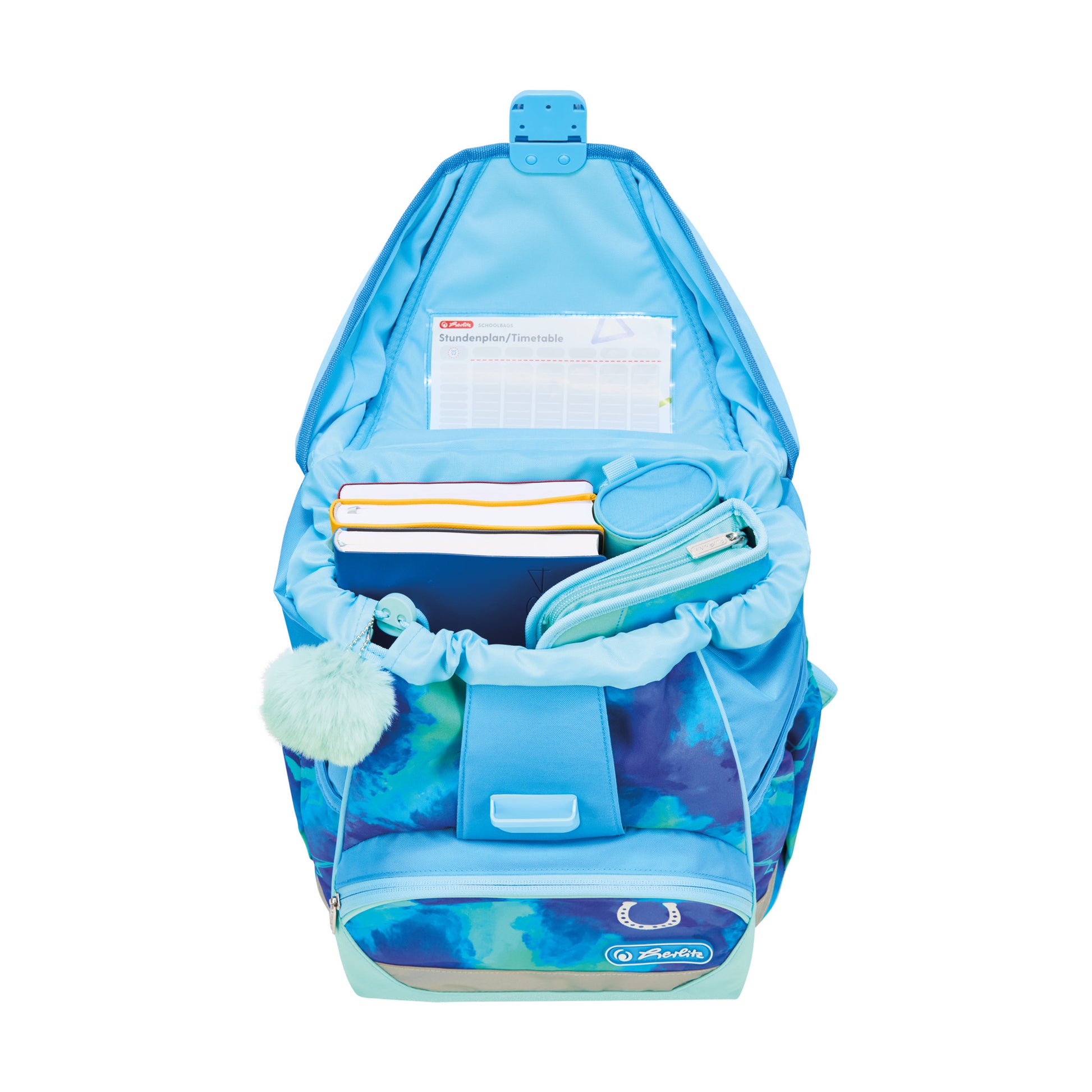 Herlitz UltraLight XL Plus – Schulrucksack-Set 4-teilig, Lucky Horse, 22 l, 32×39×25 cm
