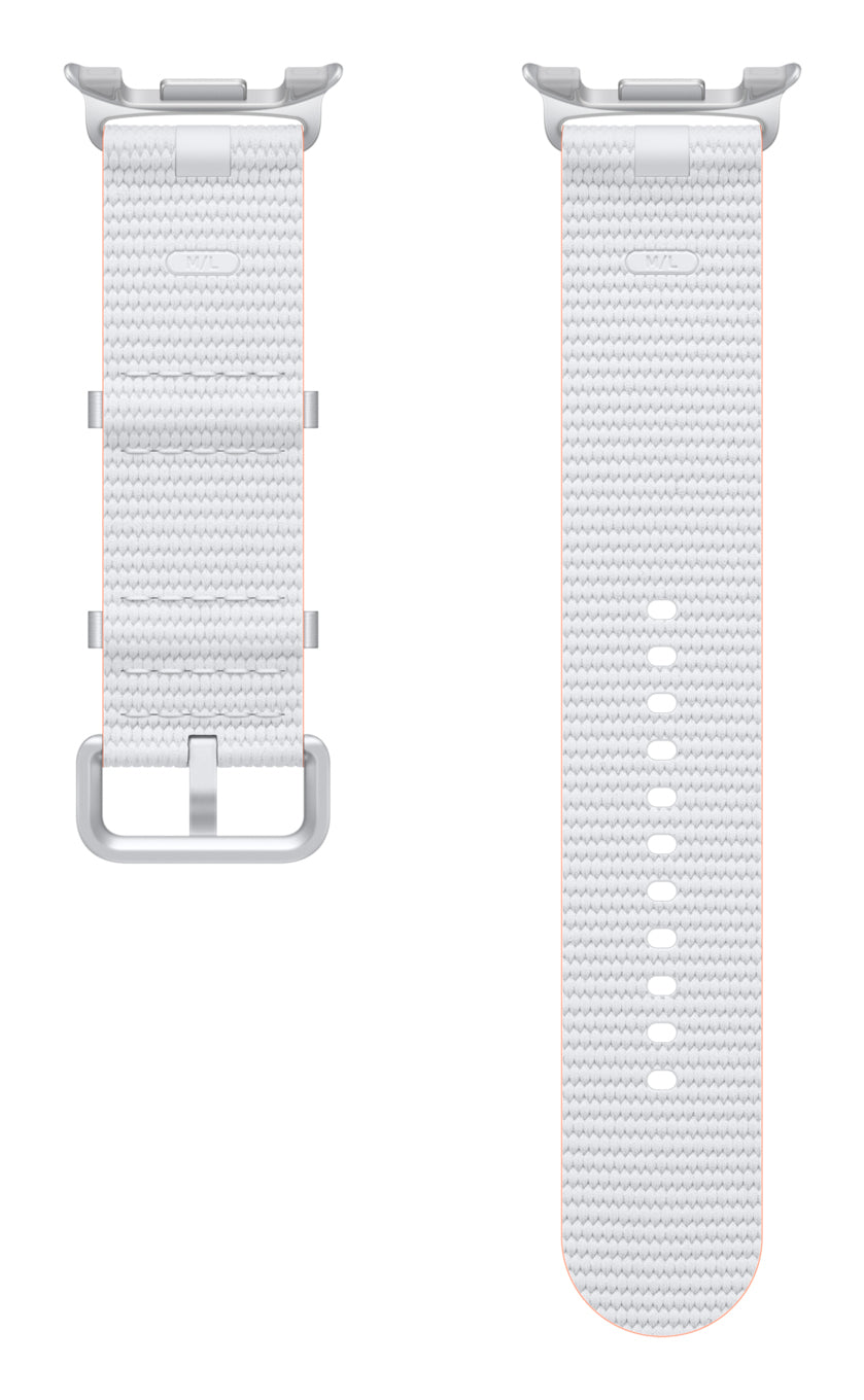 Samsung Athleisure - Armband - für Galaxy Watch8, Galaxy Watch8 Classic, Weiss, M/L, Nylon