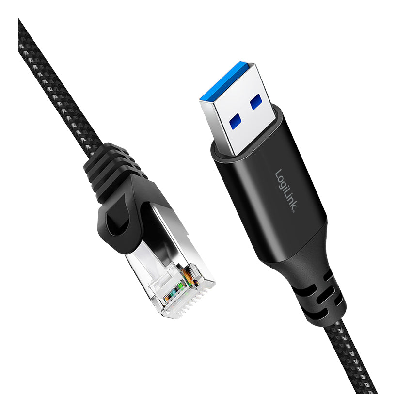 LogiLink CU0407 Patchkabel – Cat6 S/FTP, 15 m, Schwarz, RJ-45